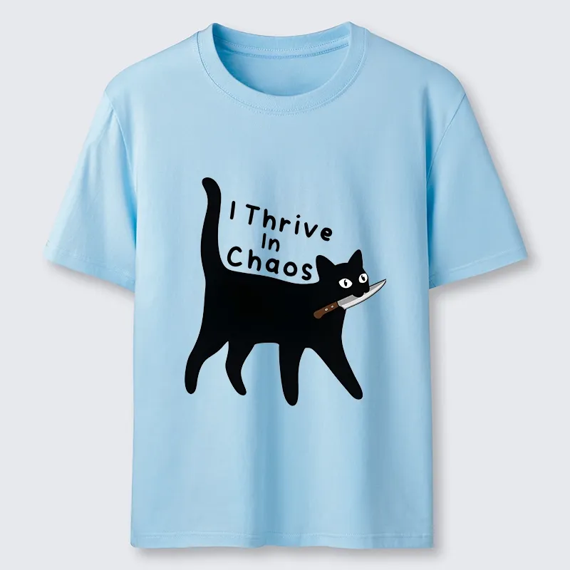 Tokyo-Tiger Chaotic Black Cat With Knife Classic T-Shirt