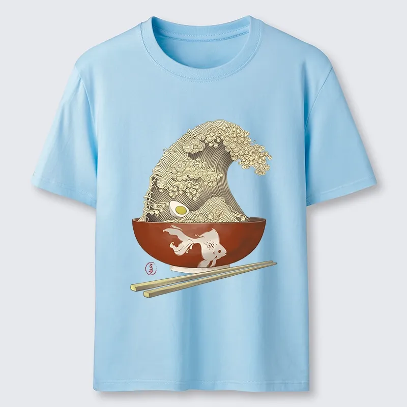 Tokyo-Tiger Kanagawa Noodle Wave Food Art Classic T-Shirt