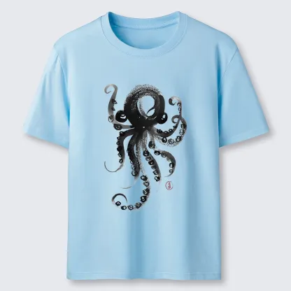 Tokyo-Tiger Japanese Ink Octopus Art Classic T-Shirt