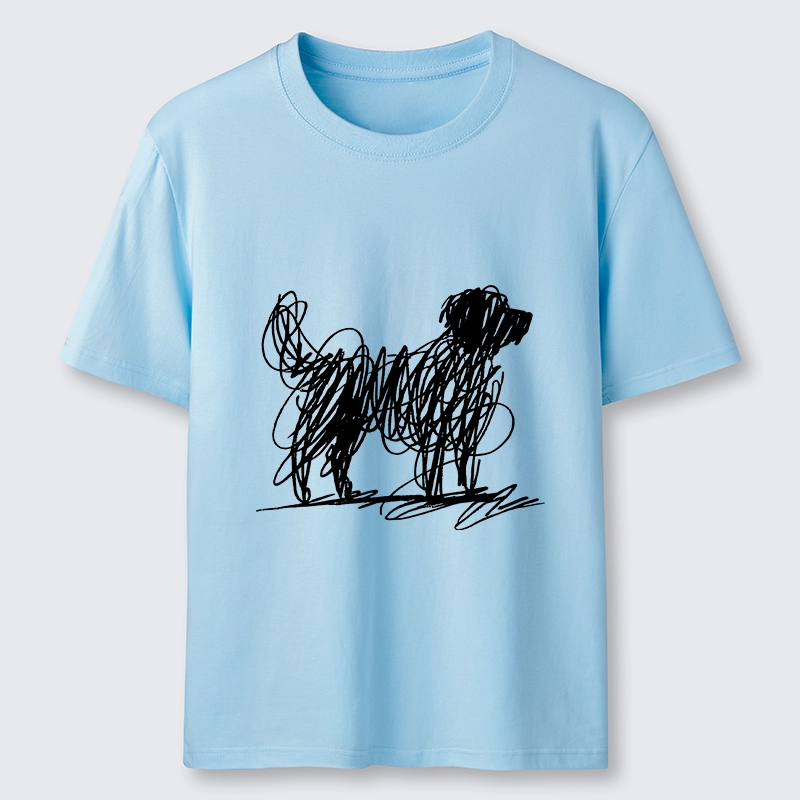 Tokyo-Tiger Scribble Dog Art Funny Vibe Classic T-Shirt