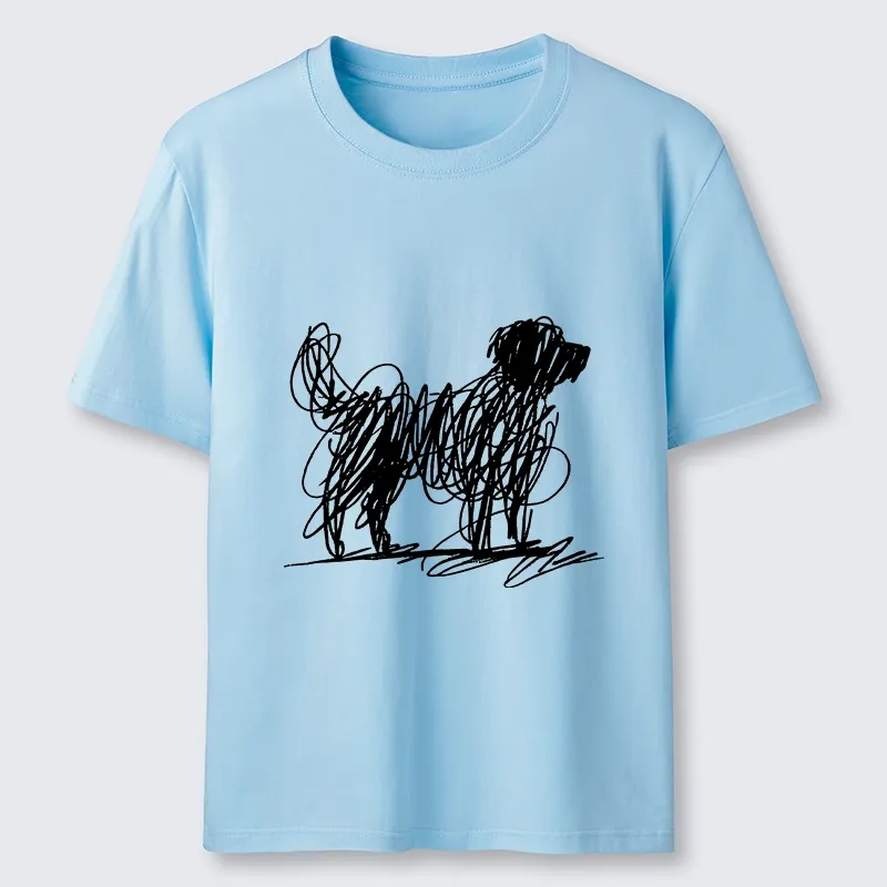 Tokyo-Tiger Scribble Dog Art Funny Vibe Classic T-Shirt