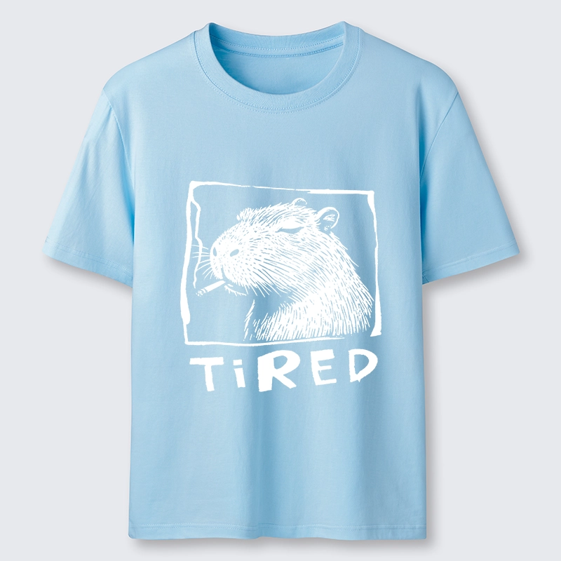 Tokyo-Tiger Tired Life Funny Capybara Art Classic T-Shirt