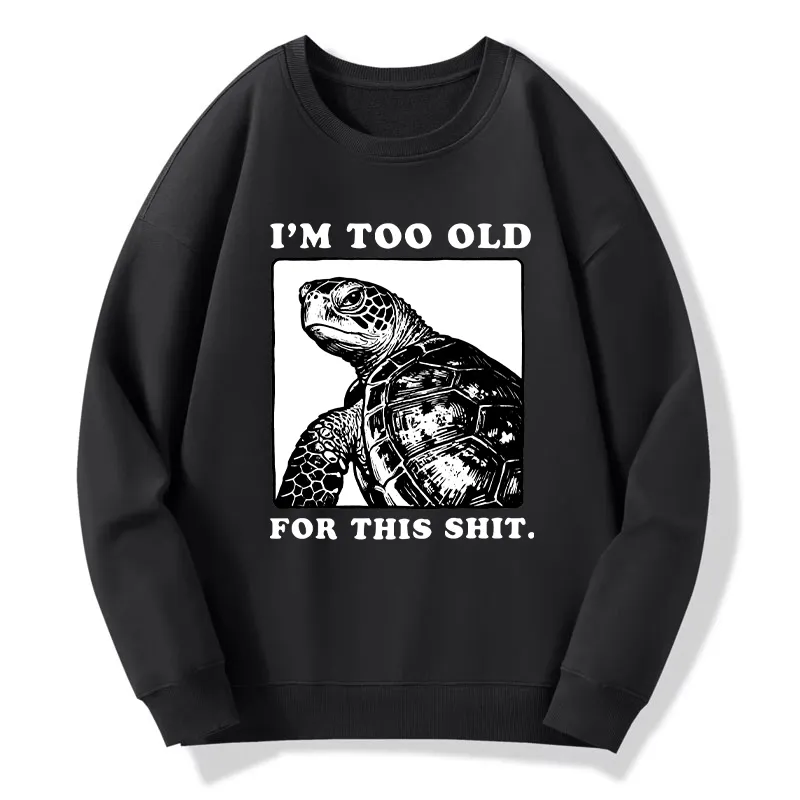 Tokyo-Tiger Turtle I Quit Meme Energy Classic Sweatshirt