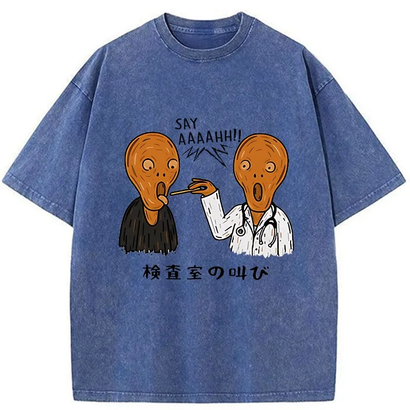 Tokyo-Tiger Doctor Scream Washed T-Shirt