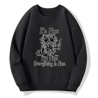 Tokyo-Tiger Raccoon Fine Meme Classic Sweatshirt