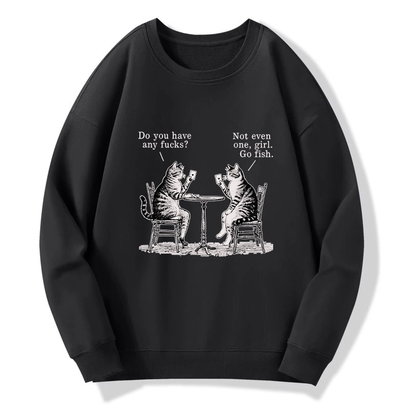 Tokyo-Tiger Cat Poker Night Classic Sweatshirt