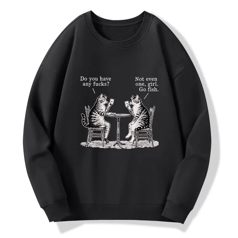 Tokyo-Tiger Cat Poker Night Classic Sweatshirt
