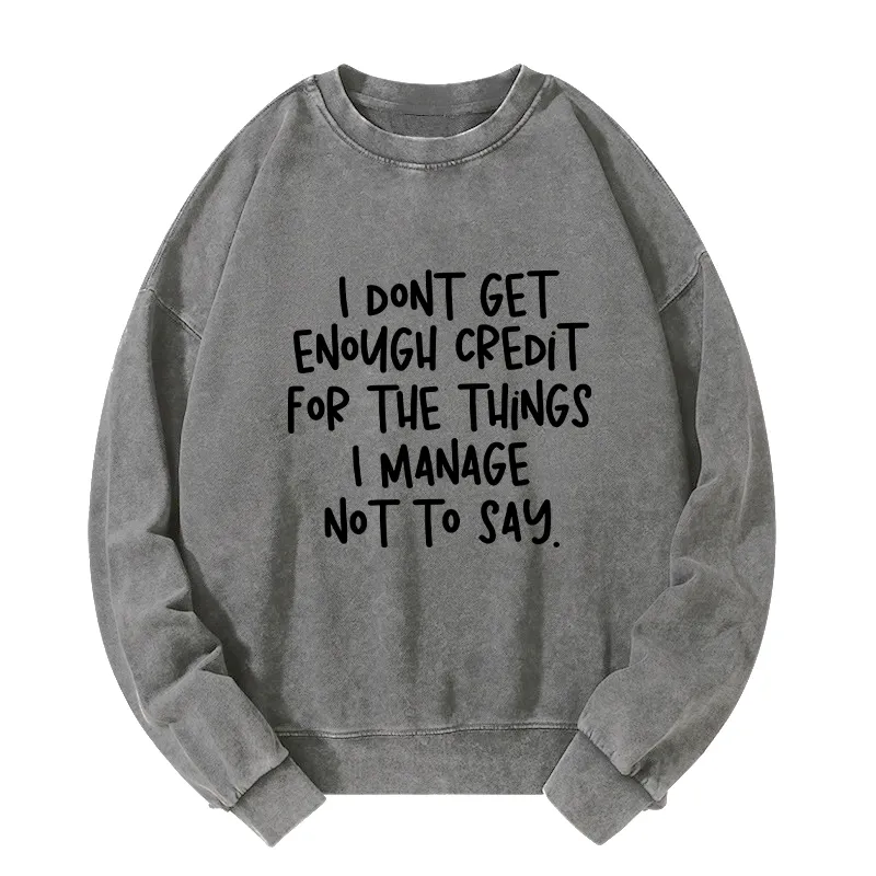 Tokyo-Tiger Saying No Is A Superpower Washed Sweatshirt