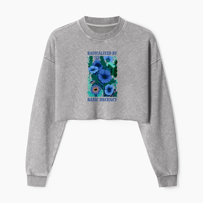 Tokyo-Tiger Pure Radicalism Washed Crop Sweatshirt