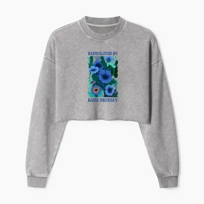 Tokyo-Tiger Pure Radicalism Washed Crop Sweatshirt