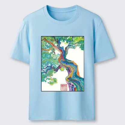 Tokyo-Tiger Colorful Magic Tree Classic T-Shirt