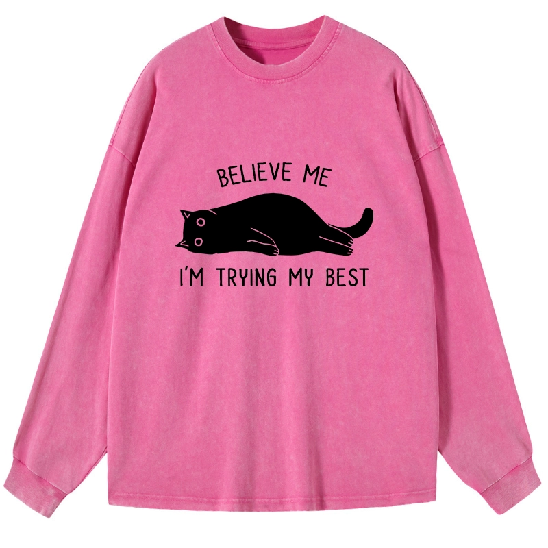 Tokyo-Tiger When Life Is Hard Nap First Washed Long Sleeve T-Shirt