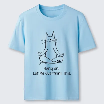 Tokyo-Tiger Meditating Cat Overthinking Vibe Classic T-Shirt