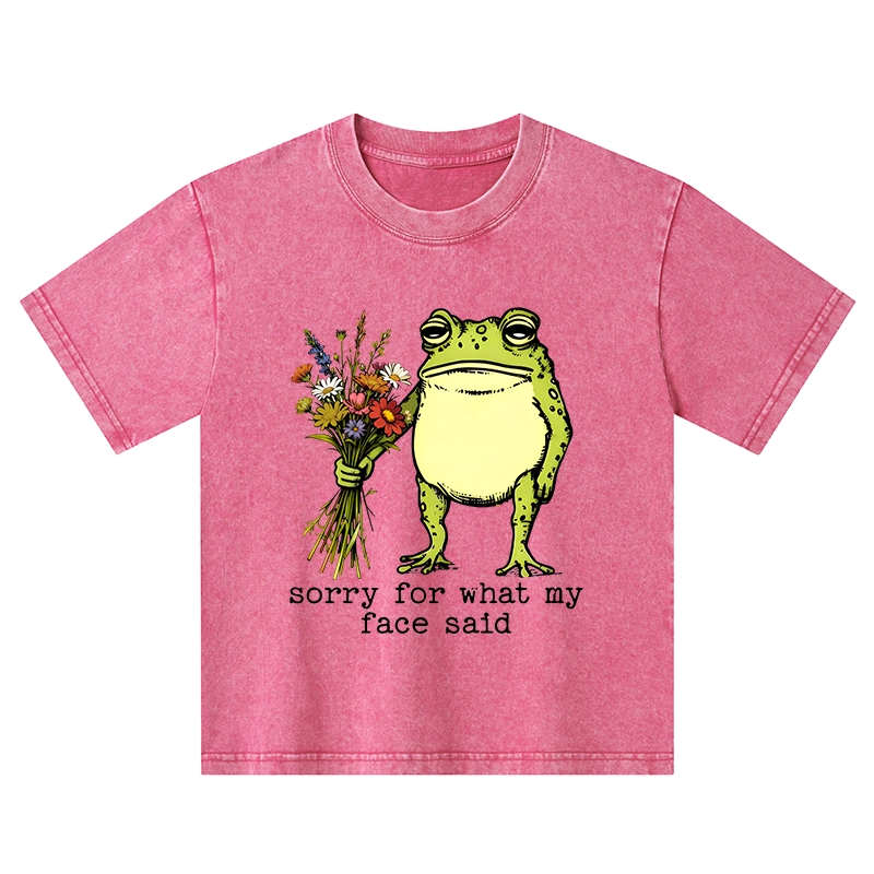 Tokyo-Tiger Frog Sorry Mode Activated Washed T-Shirt