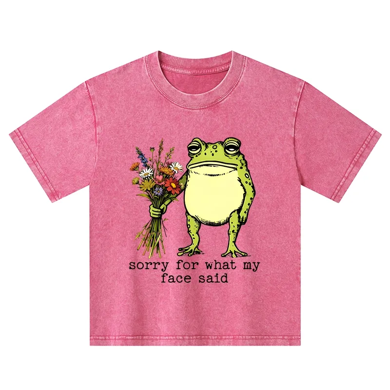 Tokyo-Tiger Frog Sorry Mode Activated Washed T-Shirt