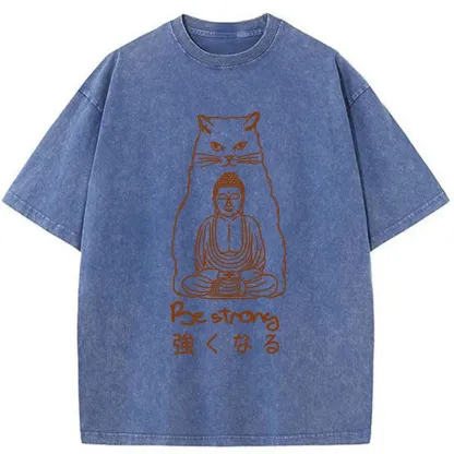 Tokyo-Tiger Best Backer Funny Washed T-Shirt