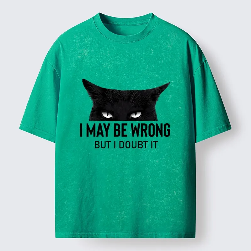 Tokyo-Tiger Confident Cat Attitude Meme Washed T-Shirt