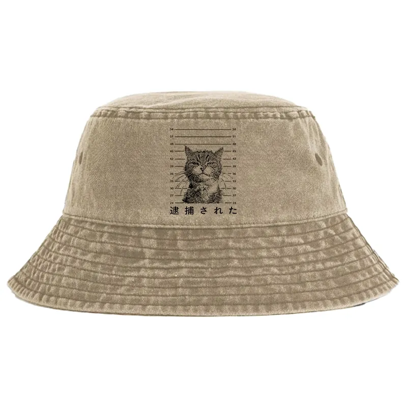 Tokyo-Tiger Cat That Was Arrested Washed Bucket Hat
