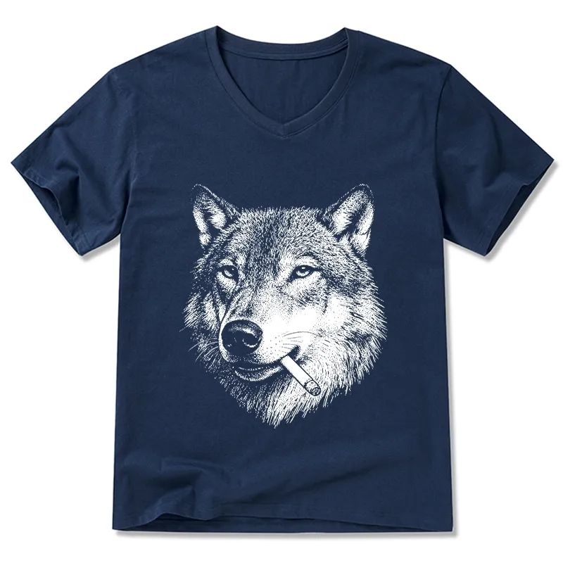 Tokyo-Tiger Cool Wolf Meme Bad Decisions Pending V-Neck Classic T-Shirt