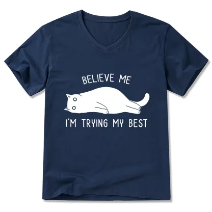 Tokyo-Tiger When Life Is Hard Nap First V-Neck Classic T-Shirt