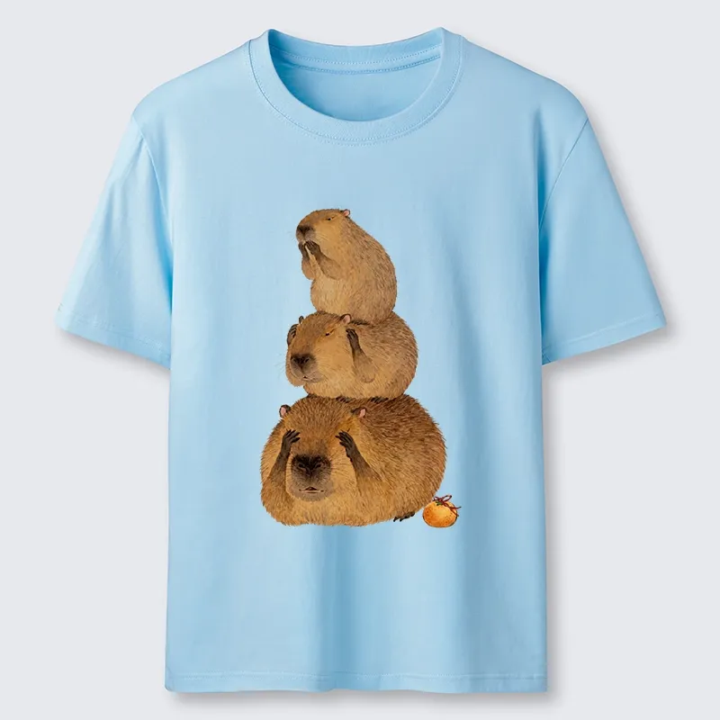 Tokyo-Tiger Capybara Hear No Evil Meme Classic T-Shirt