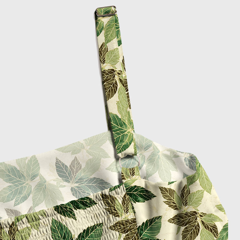Tokyo-Tiger Green Leaf Escape Maxi Dress