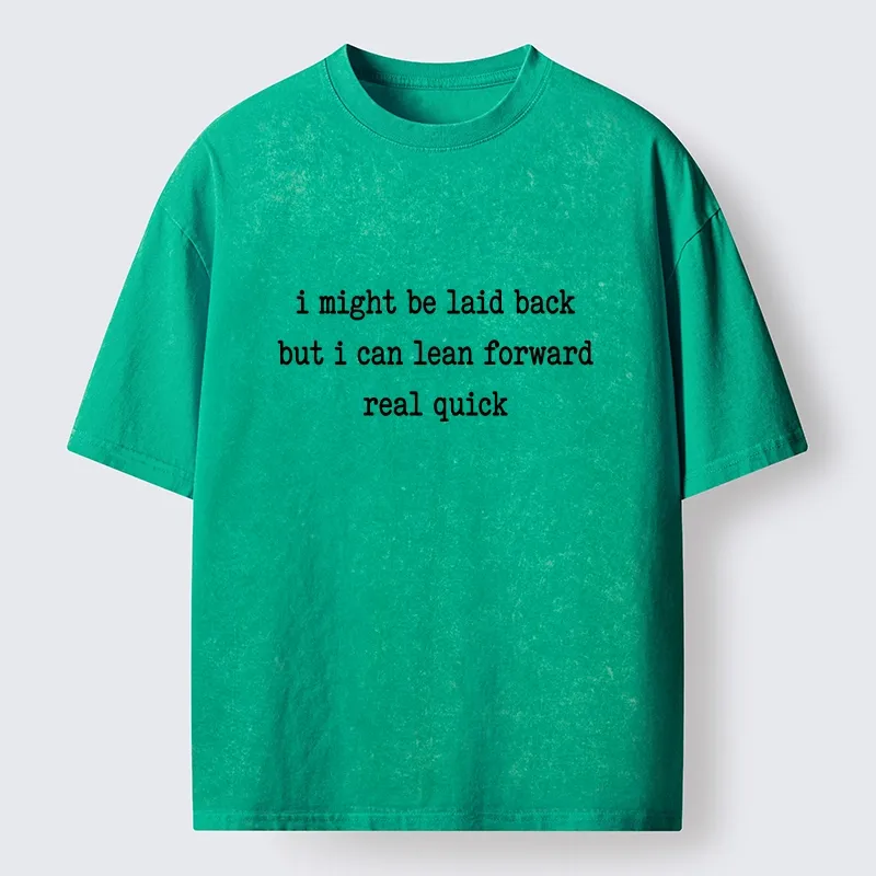 Tokyo-Tiger Funny Laid Back Attitude Quote Washed T-Shirt