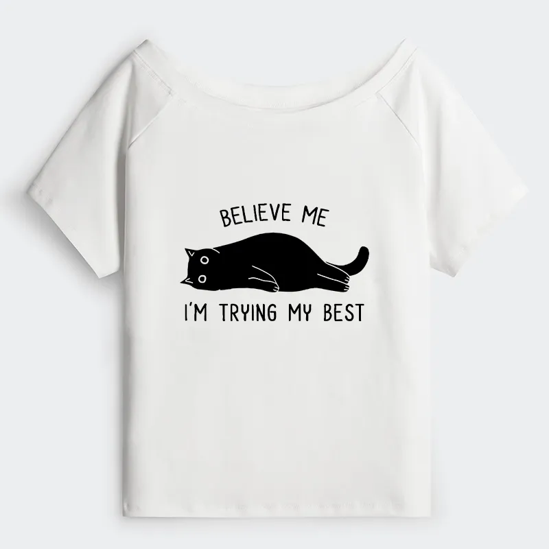 Tokyo-Tiger When Life Is Hard Nap First Off Shoulder T-Shirt