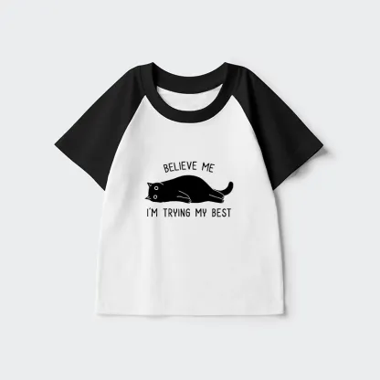 Tokyo-Tiger When Life Is Hard Nap First Kids Raglan T-shirt