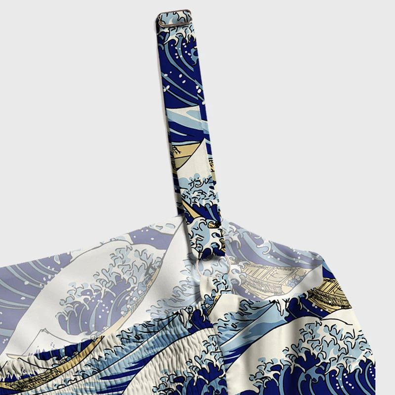 Tokyo-Tiger Japanese Great Wave Maxi Dress