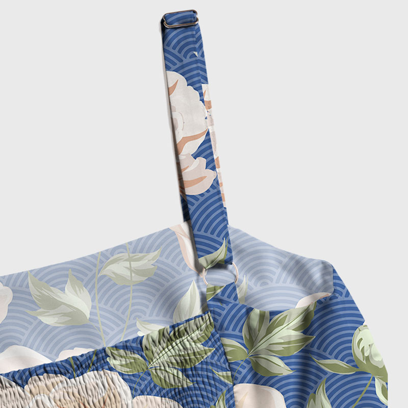 Tokyo-Tiger Flowers In The Waves Maxi Dress
