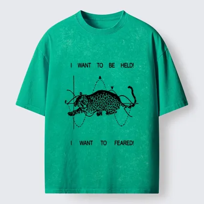 Tokyo-Tiger Relatable Cat Contradiction Meme Washed T-Shirt