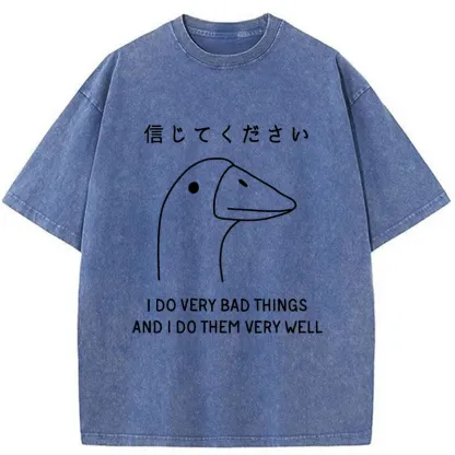 Tokyo-Tiger Please Trust Me Washed T-Shirt