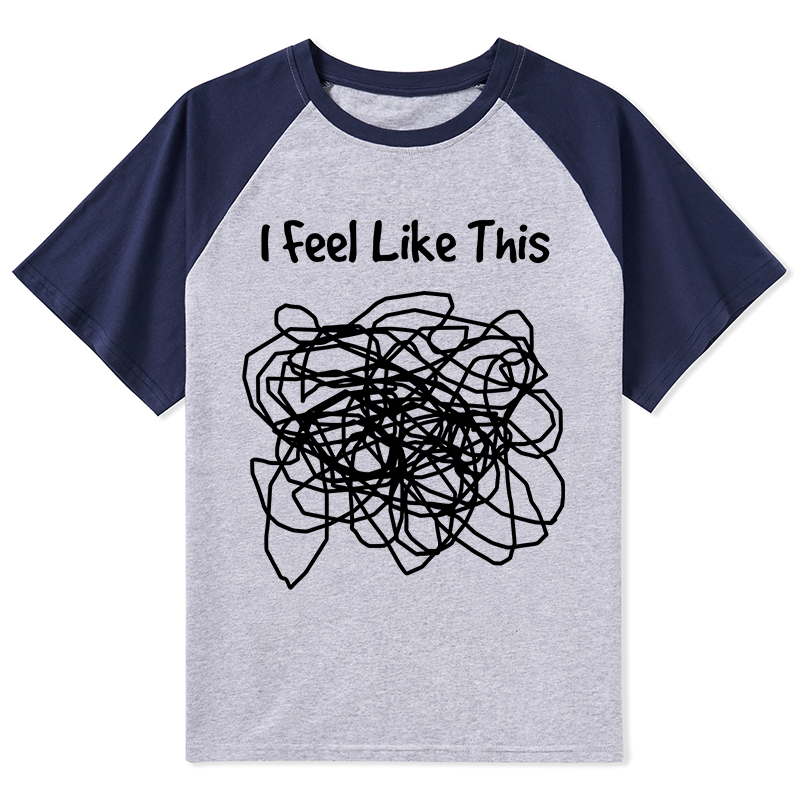Tokyo-Tiger This Is How My Brain Feels Raglan T-shirt
