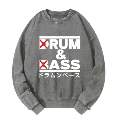 Tokyo-Tiger Drum And Bass Funny Washed Sweatshirt