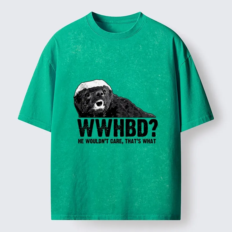 Tokyo-Tiger What Would Honey Badger Do Washed T-Shirt