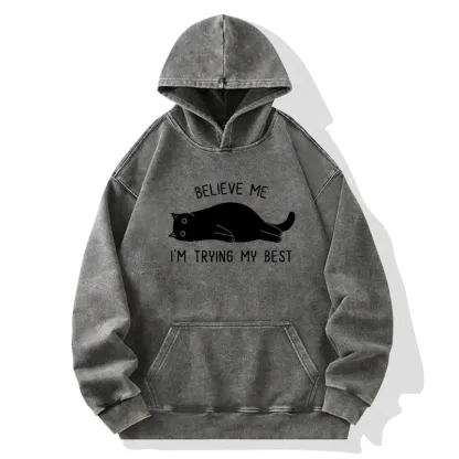 Tokyo-Tiger When Life Is Hard Nap First Washed Hoodie