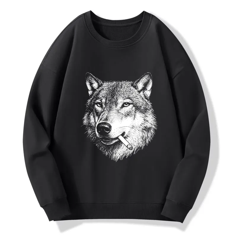 Tokyo-Tiger Cool Wolf Meme Bad Decisions Pending Classic Sweatshirt Sale