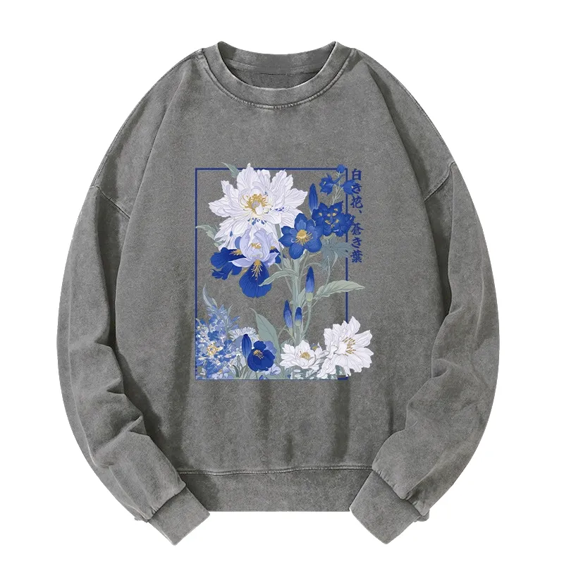Tokyo-Tiger Blossoms Of The Firmament Washed Sweatshirt