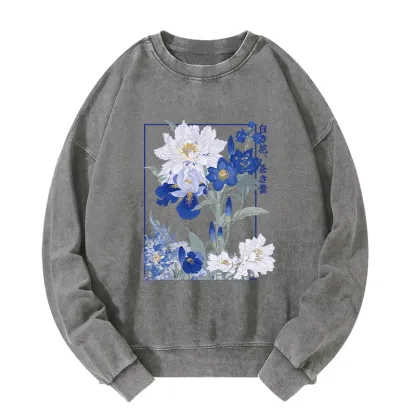 Tokyo-Tiger Blossoms Of The Firmament Washed Sweatshirt