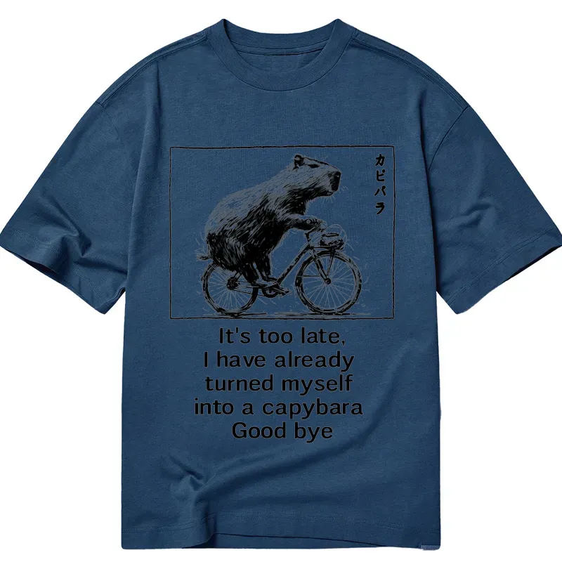 Tokyo-Tiger Funny Capybara Riding A Bicycle Classic T-Shirt