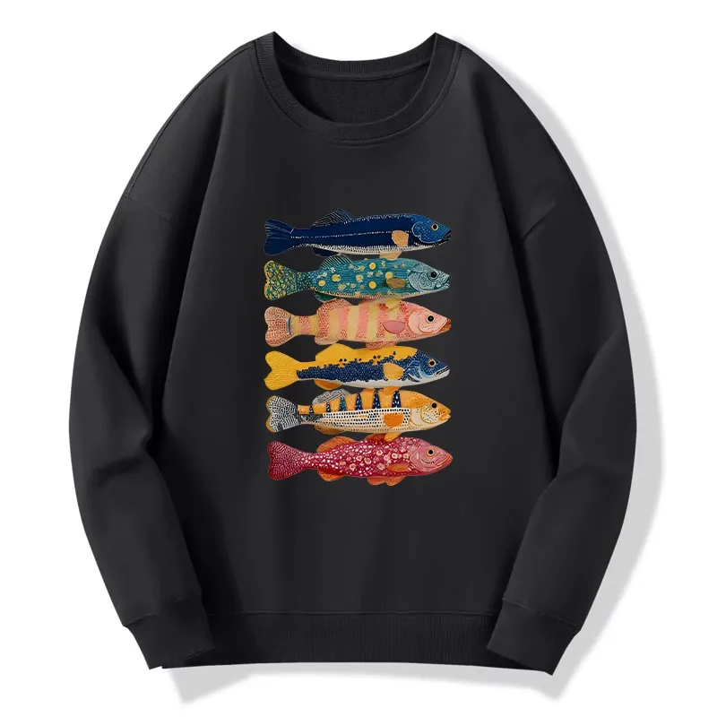 Tokyo-Tiger Colorful Fish Art Collection Classic Sweatshirt