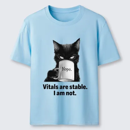 Tokyo-Tiger Grumpy Black Cat Coffee Meme Classic T-Shirt