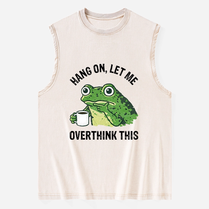 Tokyo-Tiger Overthinking Frog With Coffee Washed Tank
