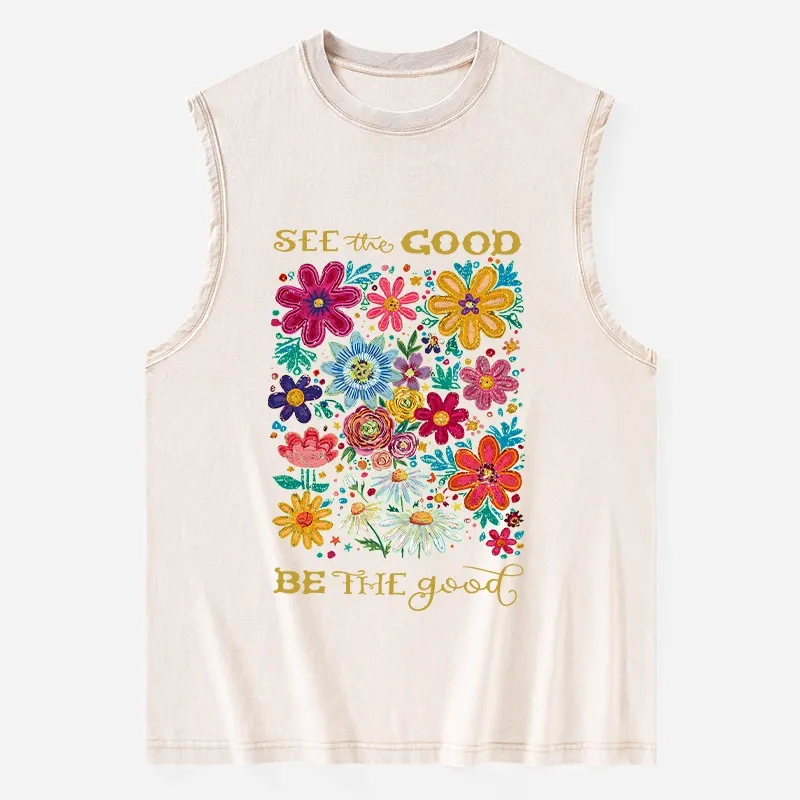 Tokyo-Tiger Flower：See The Good Be The Good Washed Tank Sale