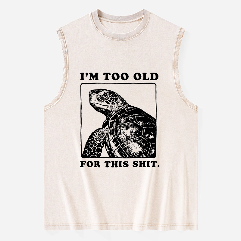 Tokyo-Tiger Turtle I Quit Meme Energy Washed Tank