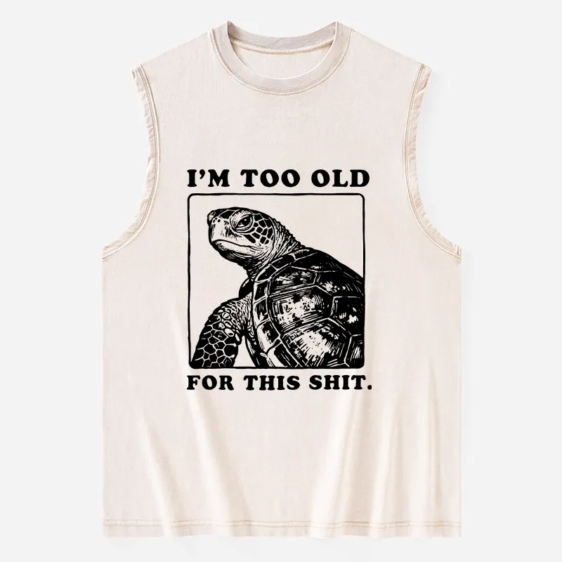 Tokyo-Tiger Turtle I Quit Meme Energy Washed Tank Sale