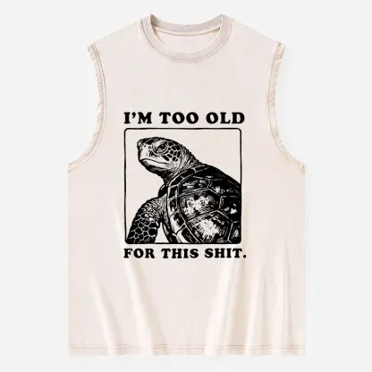 Tokyo-Tiger Turtle I Quit Meme Energy Washed Tank