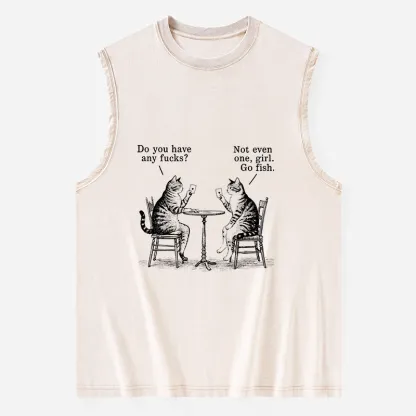 Tokyo-Tiger Cat Poker Night Washed Tank