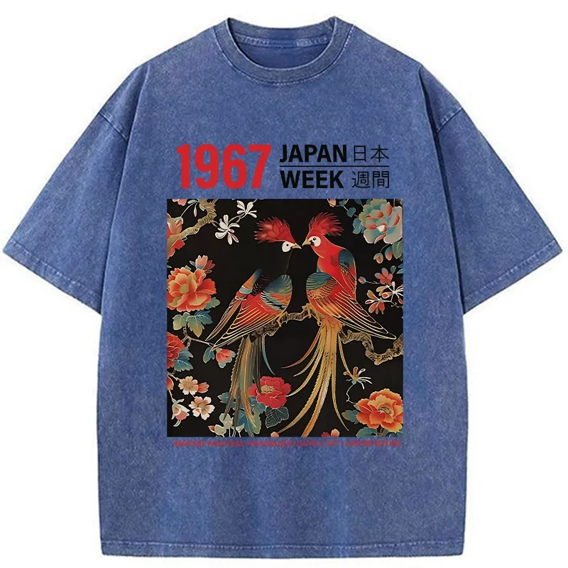 Tokyo-Tiger Ukiyo-e Japan Week Washed T-Shirt